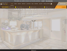 Tablet Screenshot of hoteldellenazioniflorence.com